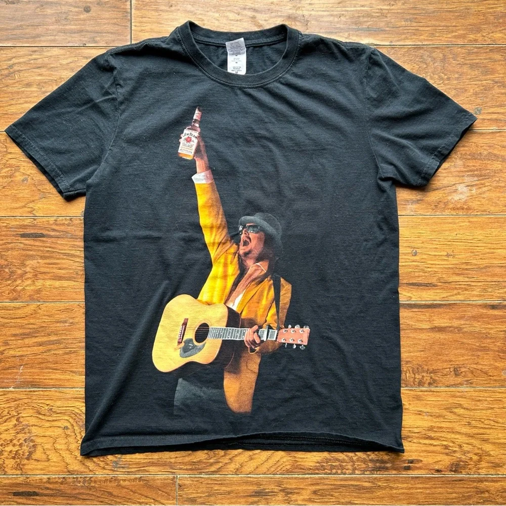 Kid Rock 2013 Rebel Soul Tour Concert Men’s Medium T Shirt 100% Cotton Jim Bean - Picture 1 of 6